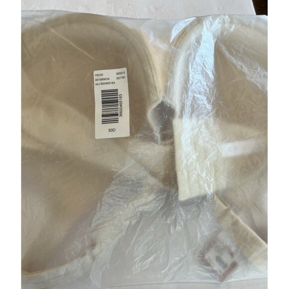 Cacique Bra NEW with Tag Lightly Lined Full Coverage Underwire Sz 50D CreamBeige - Picture 11 of 12